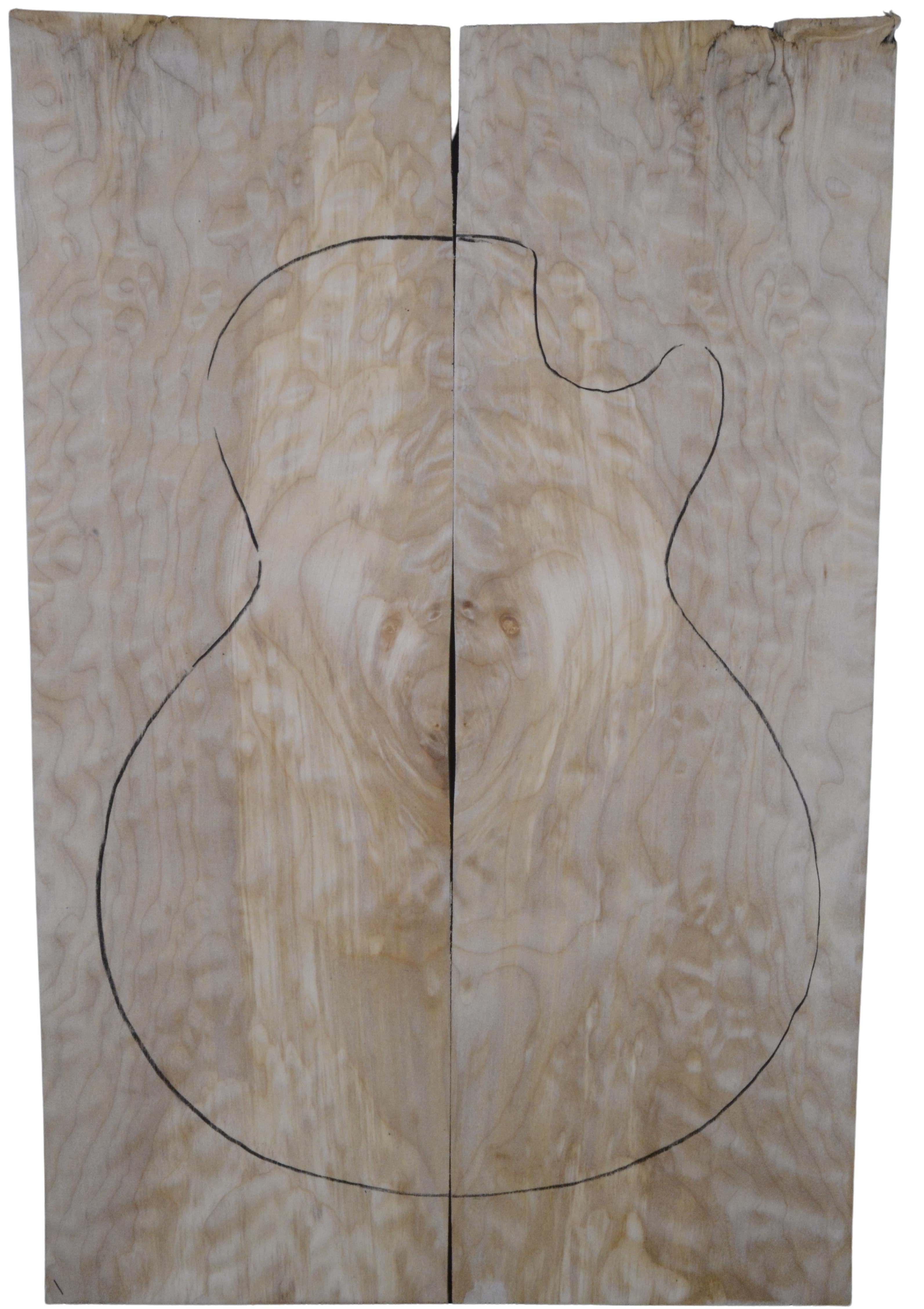 Maple (Big Leaf) GuitarSolidBodyTopATC L20174.G.044