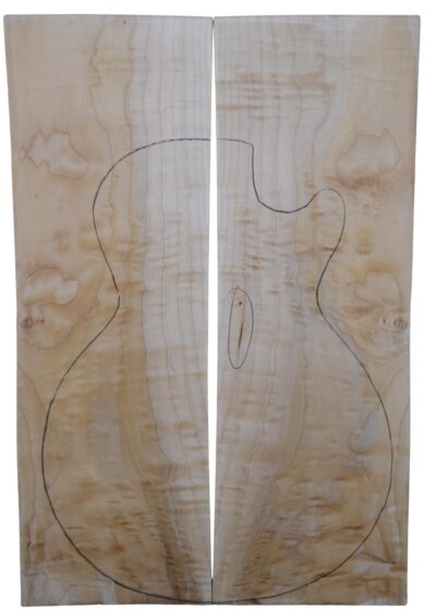 Maple (Big Leaf) GuitarSolidBodyTopATC L20174.G.049