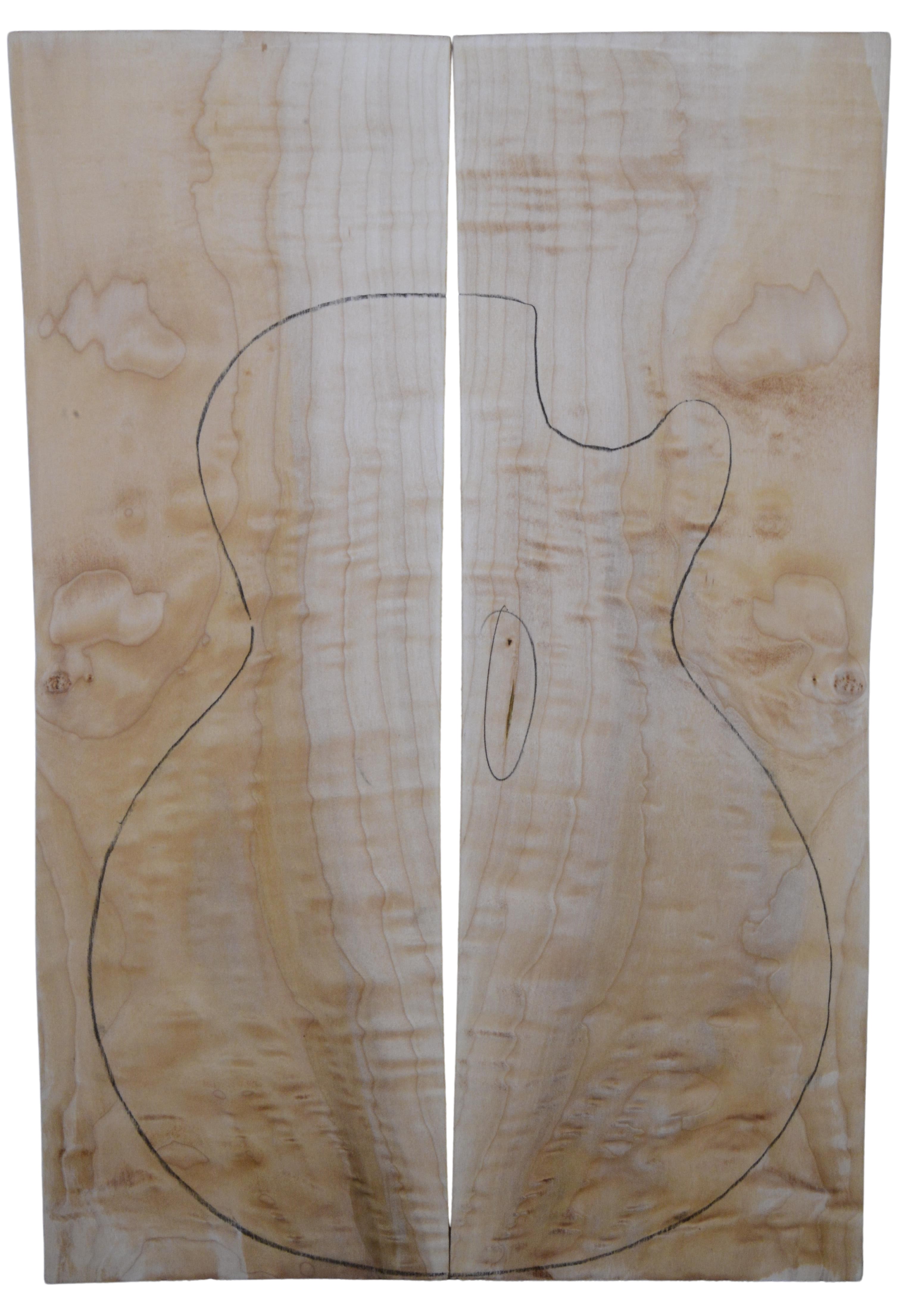 Maple (Big Leaf) GuitarSolidBodyTopATC L20174.G.049