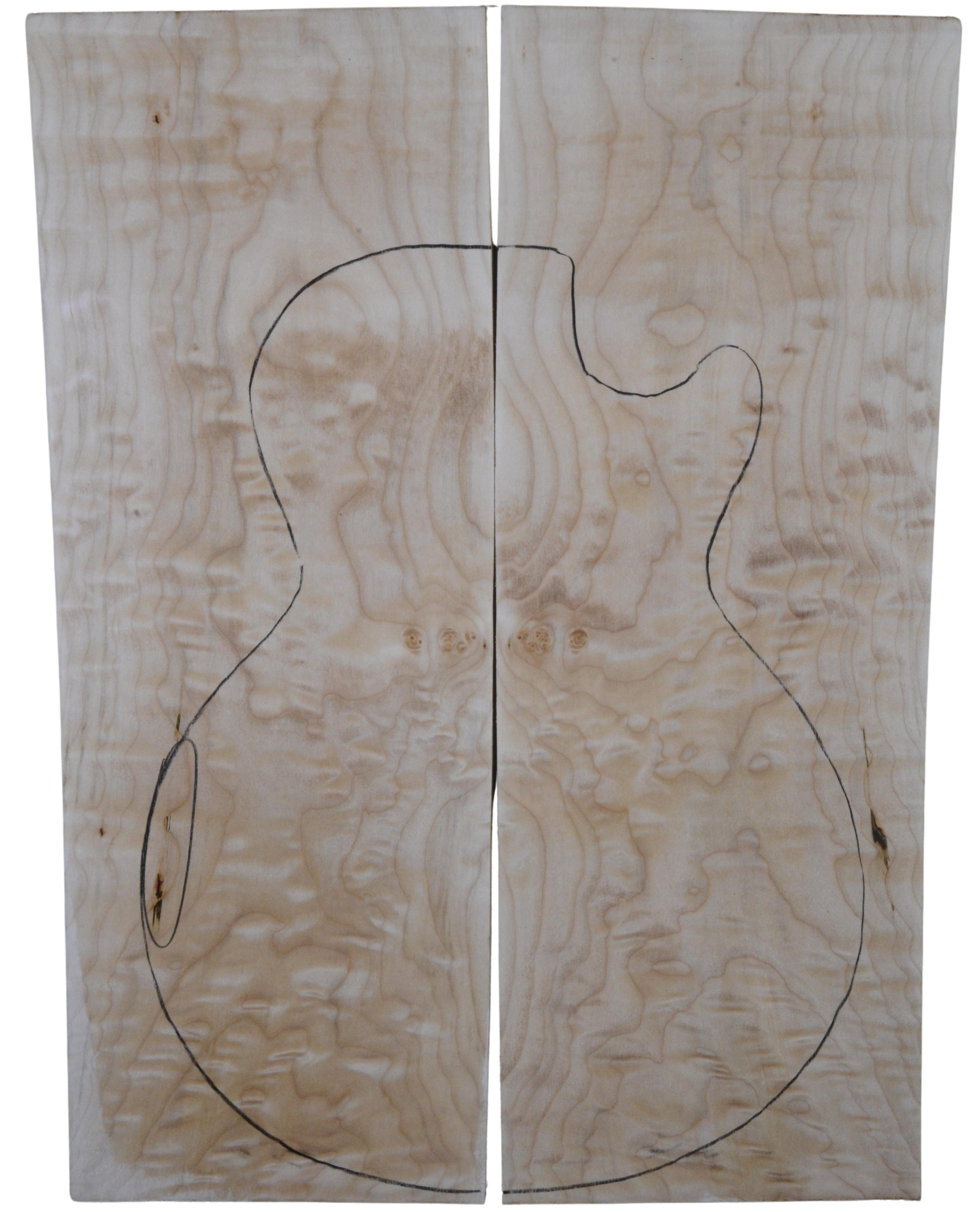 Maple (Big Leaf) GuitarSolidBodyTopATC L20174.G.050