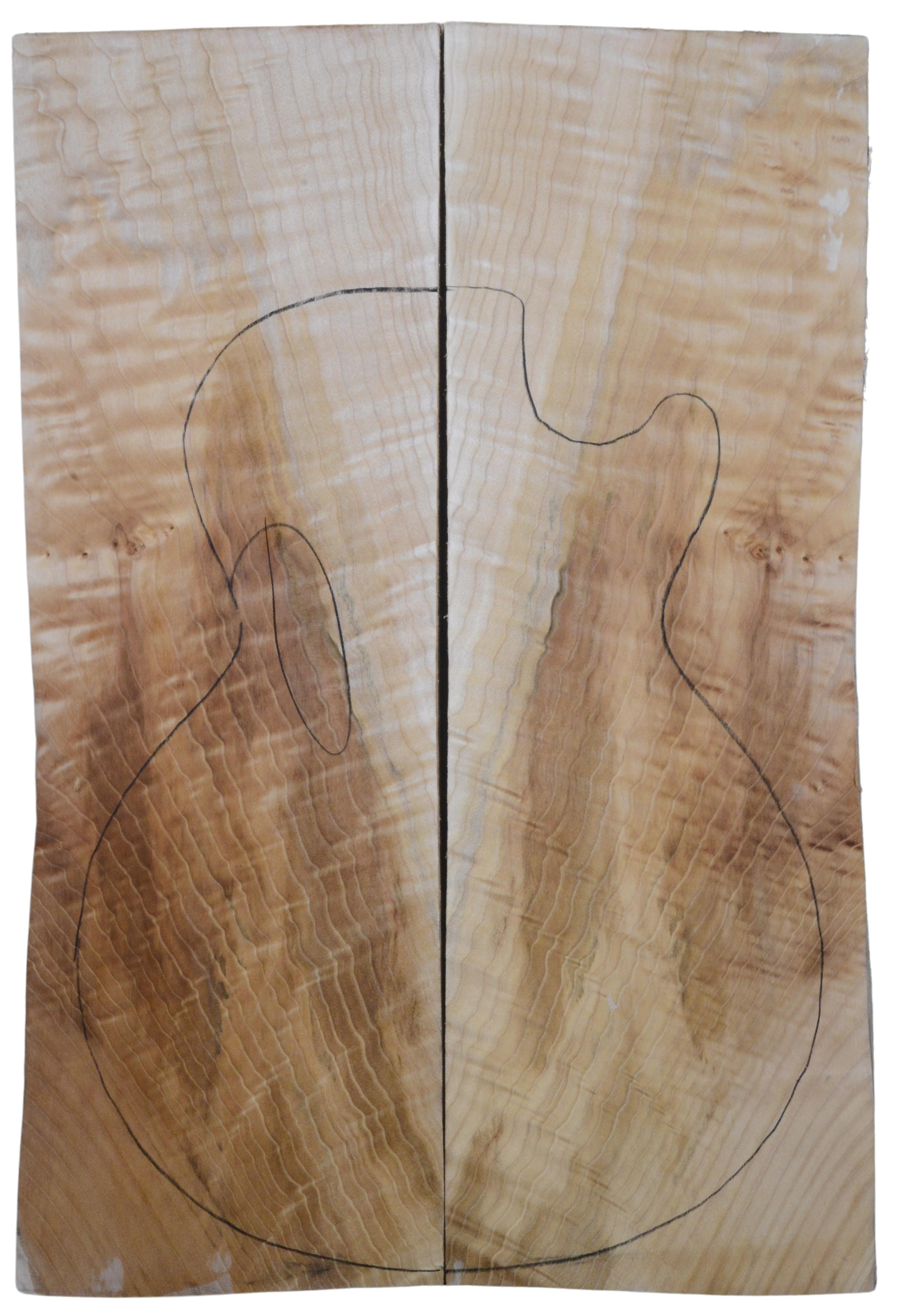 Maple (Big Leaf) GuitarSolidBodyTopATC L20174.G.051