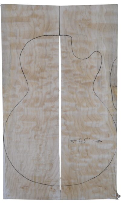 Maple (Big Leaf) GuitarSolidBodyTopATC L20174.G.053