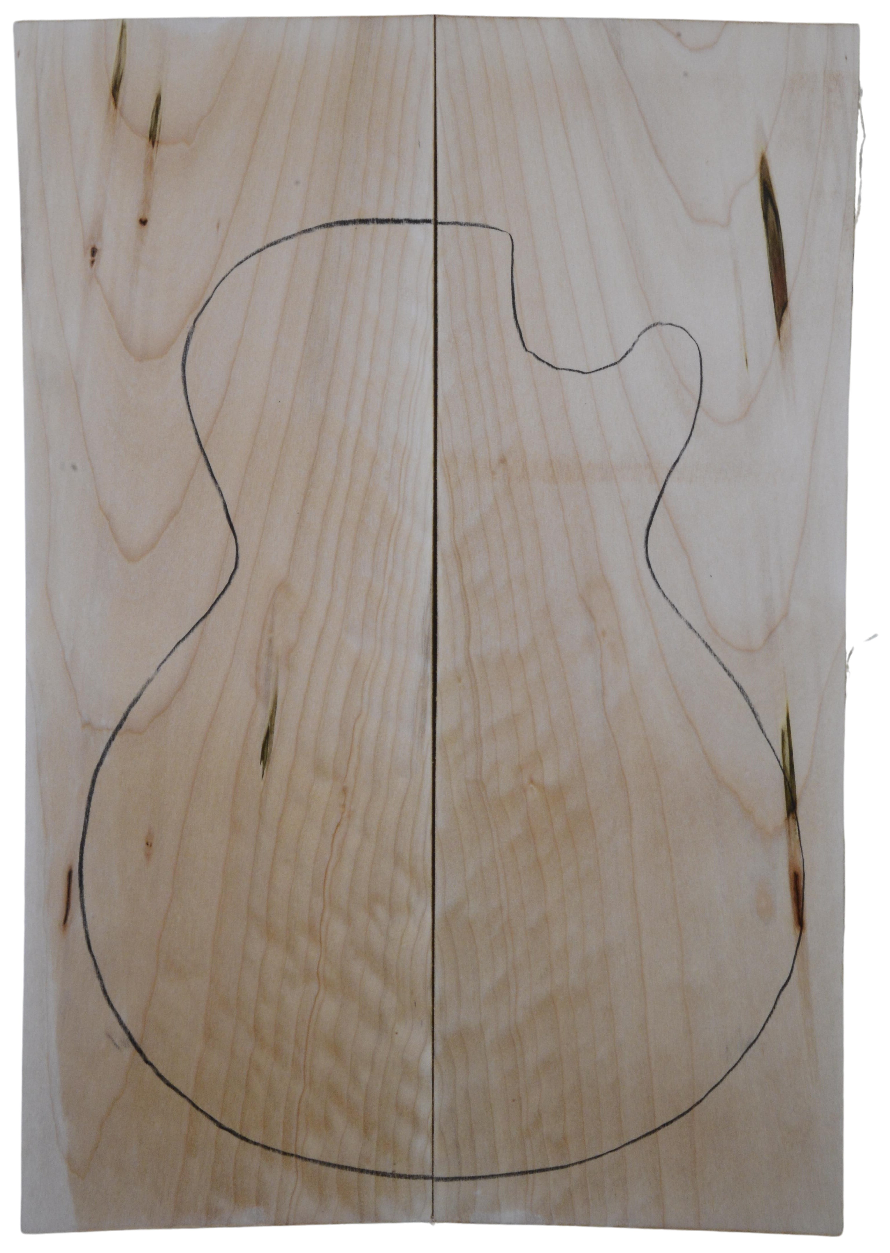 Maple (Big Leaf) GuitarSolidBodyTopATC L20174.G.055