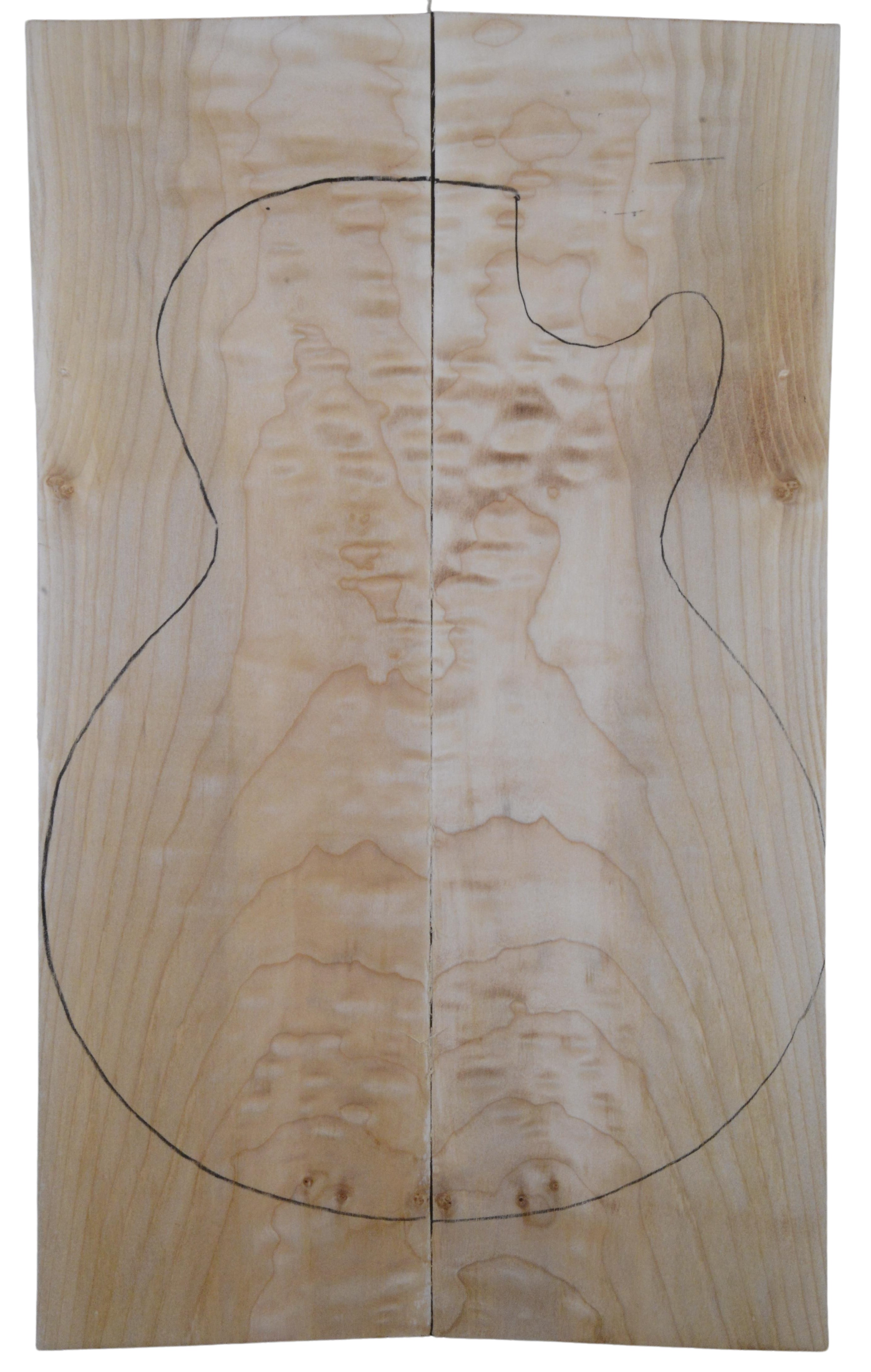 Maple (Big Leaf) GuitarSolidBodyTopATC L20174.G.056