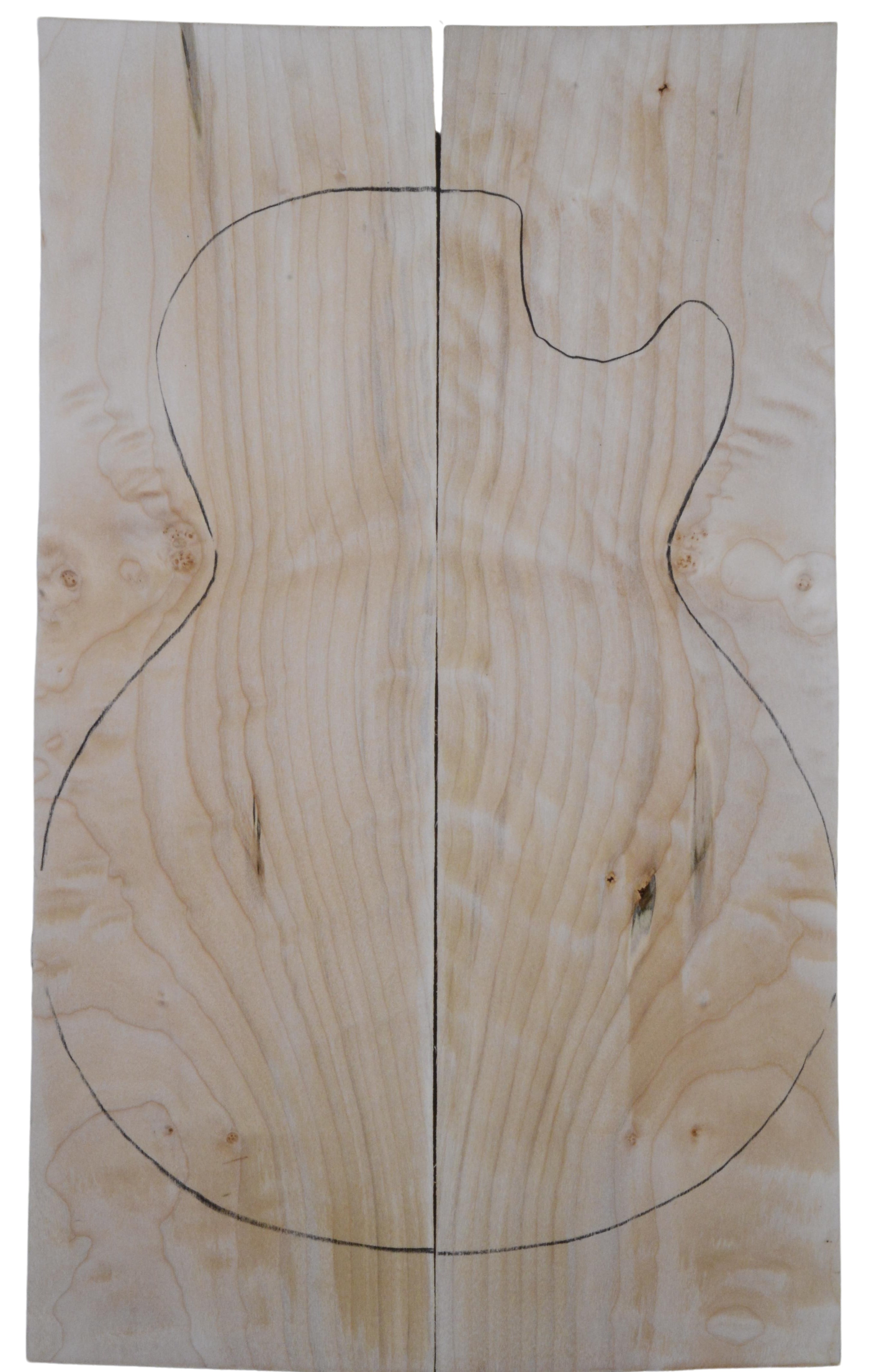 Maple (Big Leaf) GuitarSolidBodyTopATC L20174.G.057