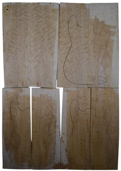 Maple (Big Leaf) GuitarSolidBodyTopATC L20176.G.002