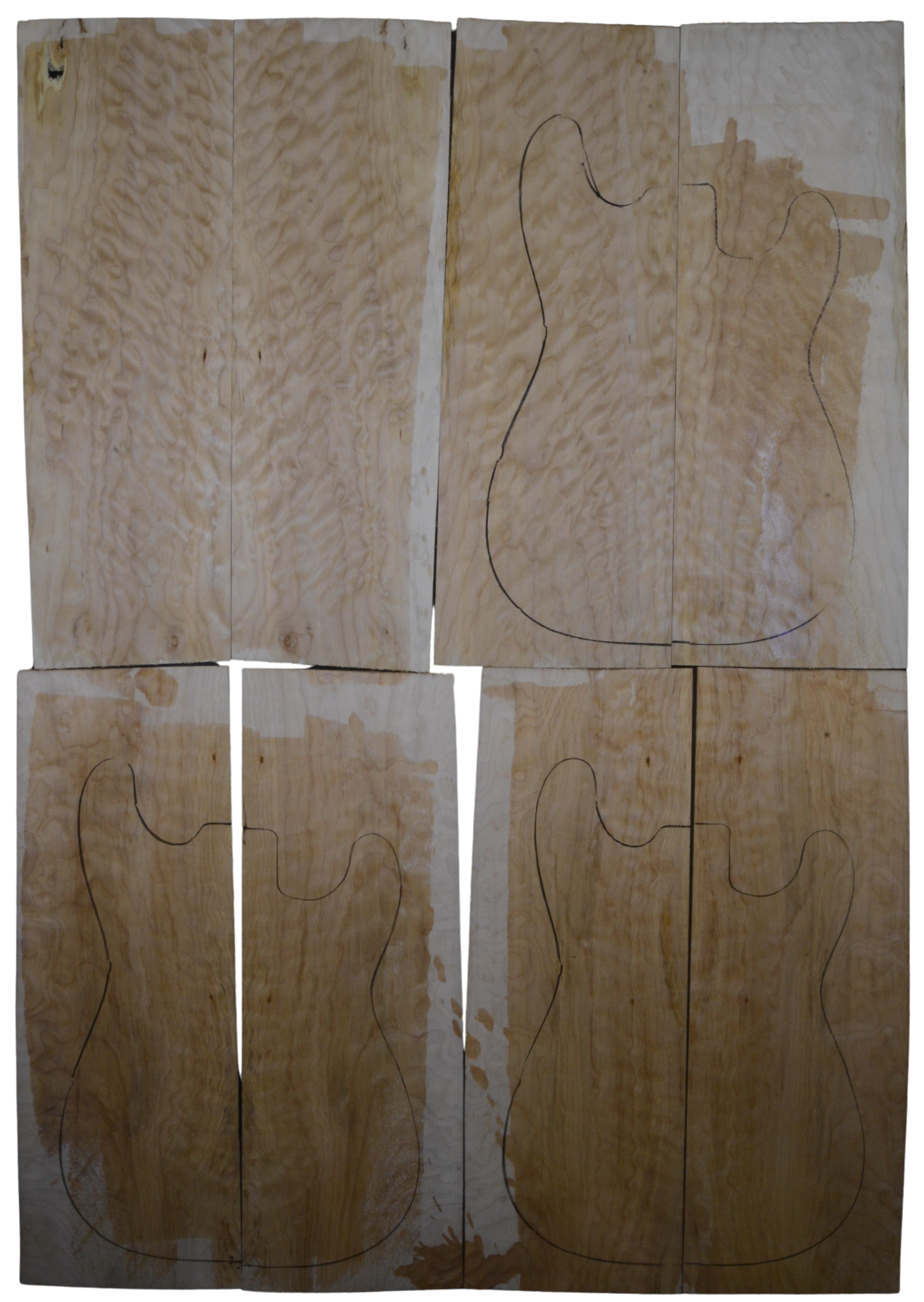Maple (Big Leaf) GuitarSolidBodyTopATC L20176.G.002