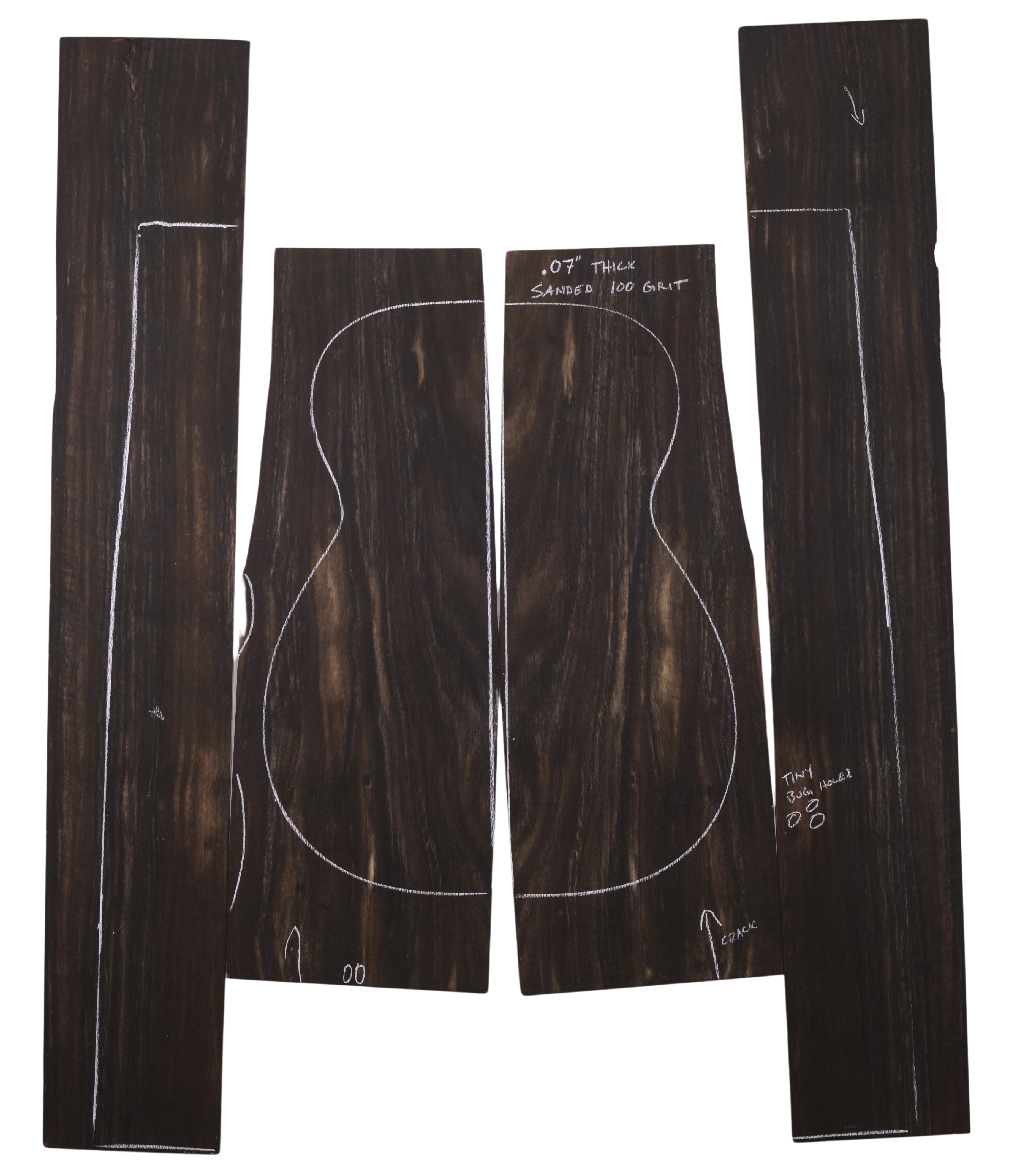 Ebony (Gabon) GuitarSet4pcATC L20178.G.002