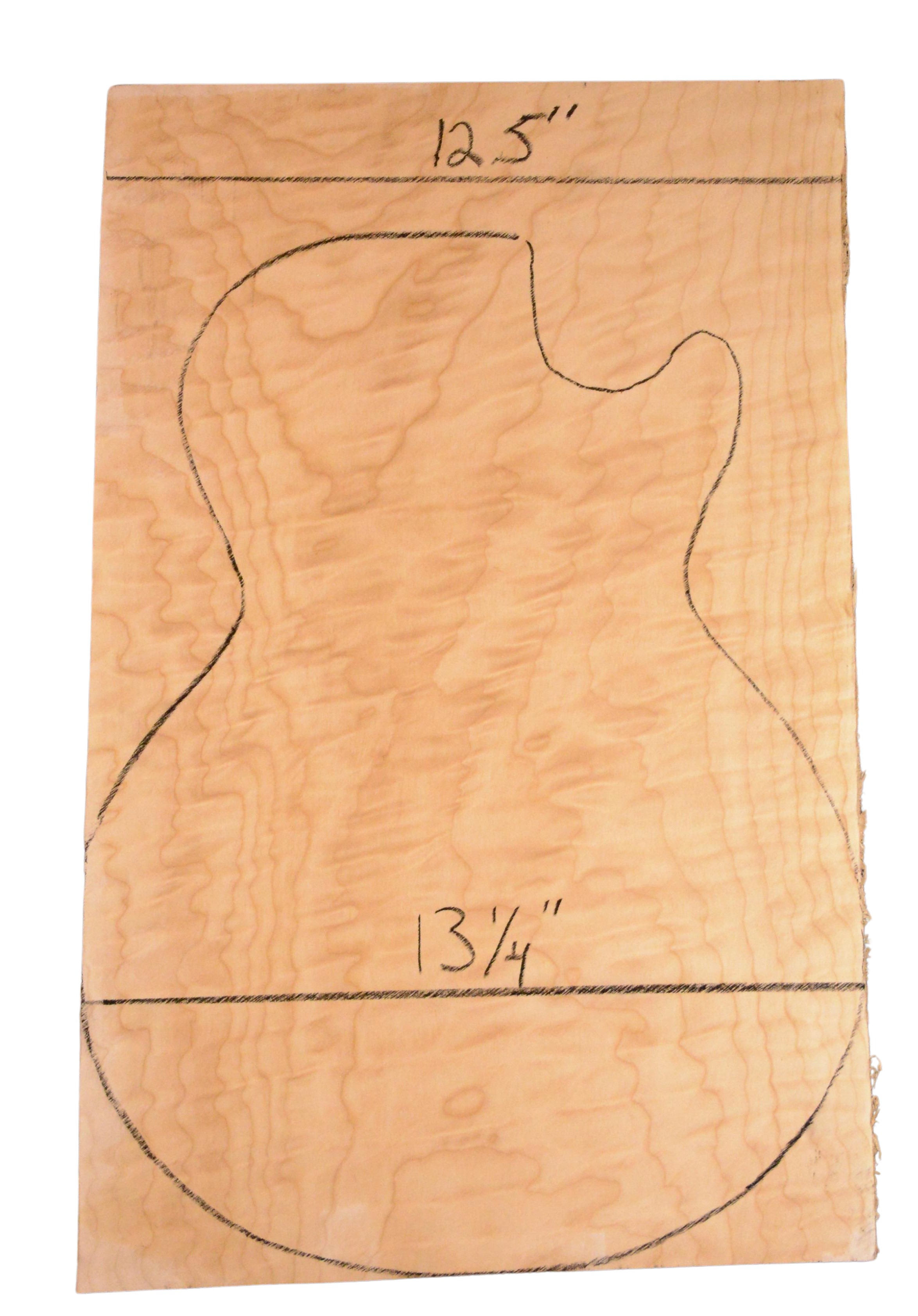 Maple (Big Leaf) GuitarSolidBodyTopATC L20199.G.038