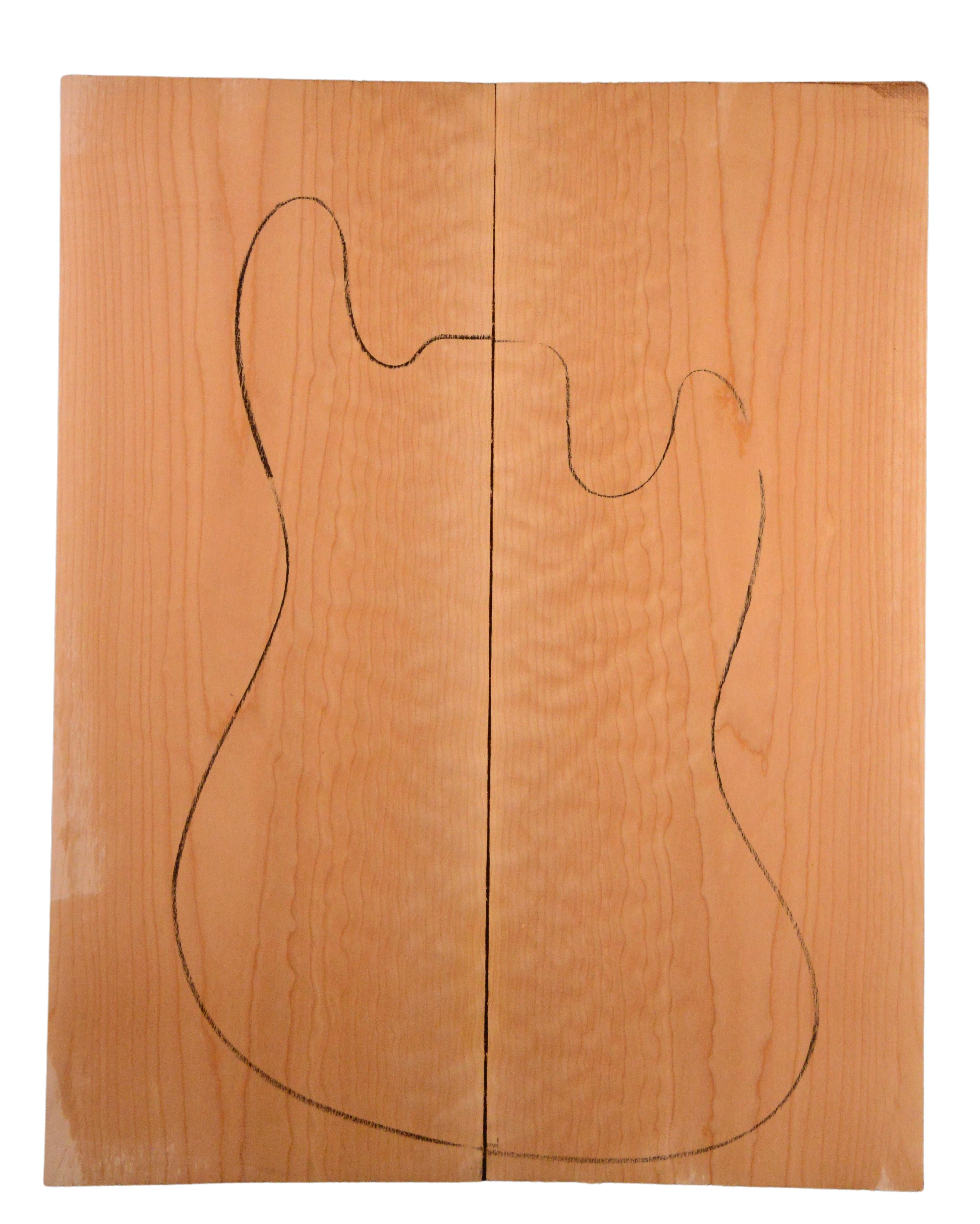 Maple (Big Leaf) GuitarSolidBodyTopATC L20199.G.049