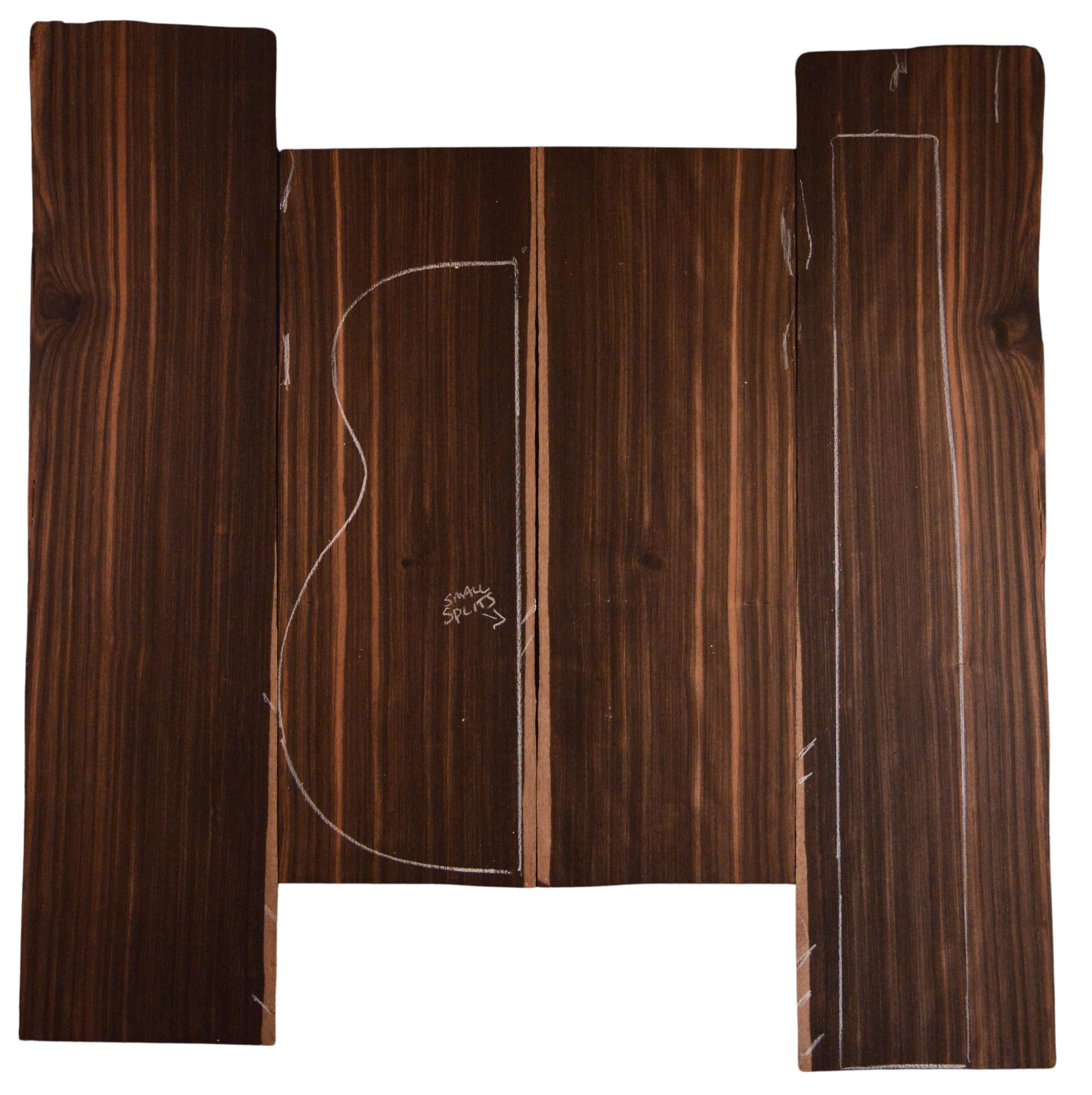 Ebony (Macassar) GuitarSet4pcATC L20967.G.002