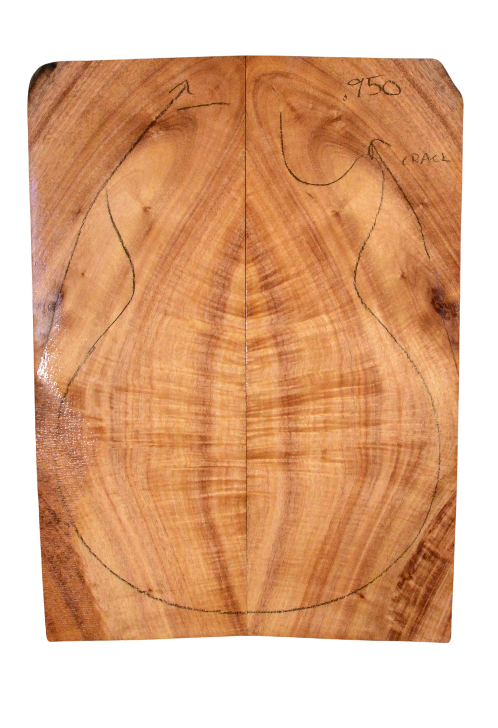 Koa GuitarSolidBodyTopATC L23991.G.019