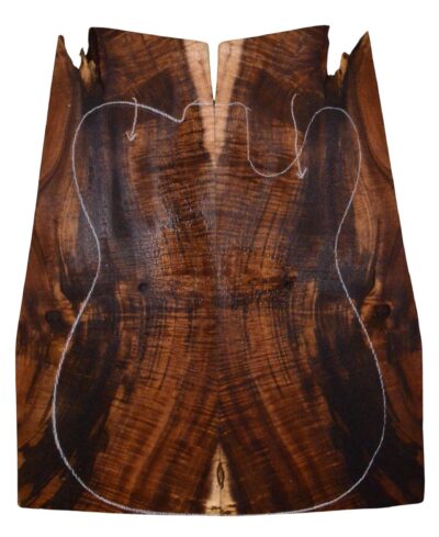 Koa GuitarSolidBodyTopATC L23996.G.017