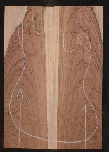Rosewood (Nicaraguan) GuitarSolidBodyTopATC L23997.G.012
