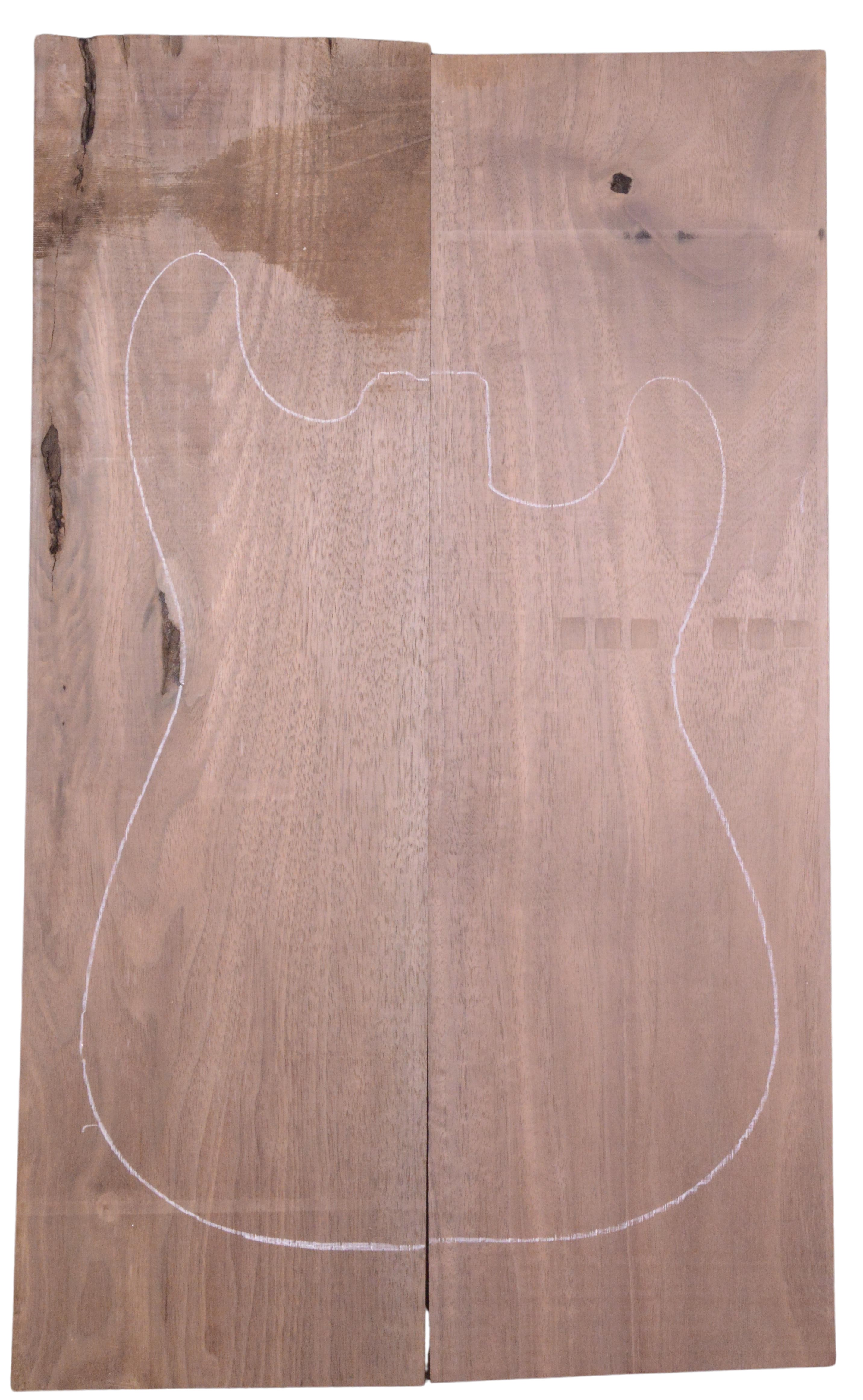 Walnut (Black) GuitarSolidBodyBilletATC L26241.G.013