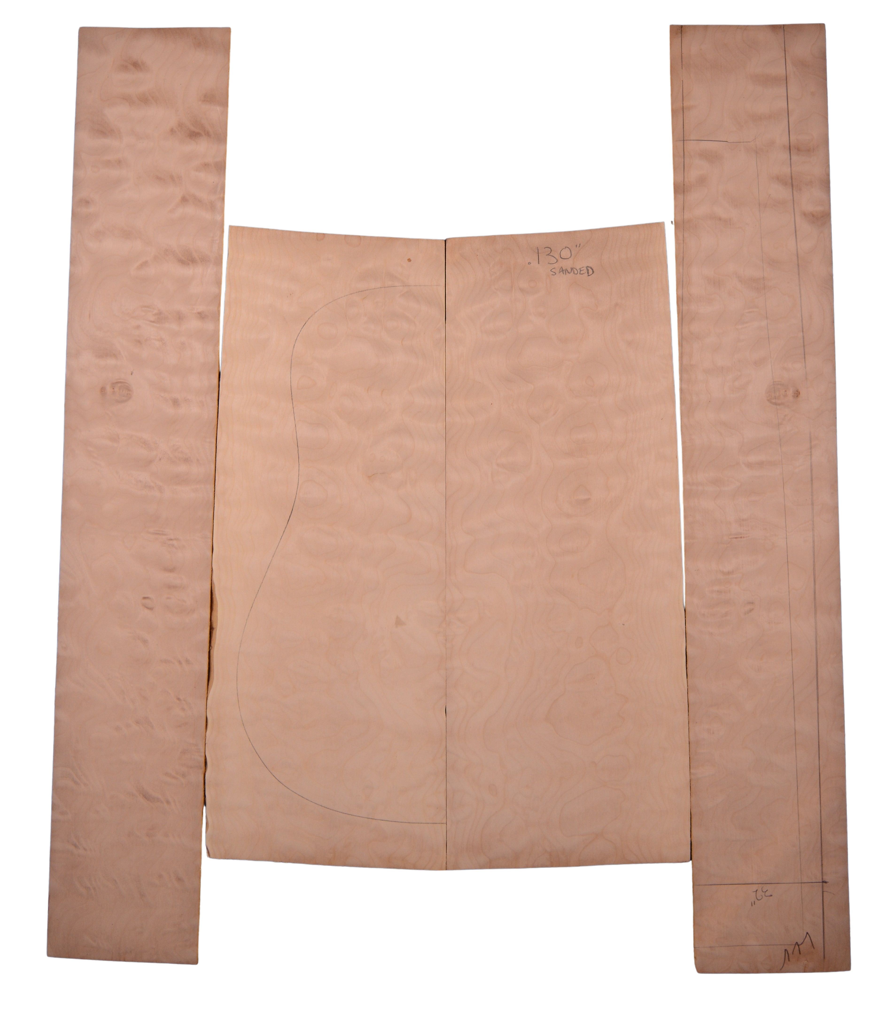 Maple (Bigleaf Quilt) - Guitar Only GuitarSet4pcATC L26576.G.003