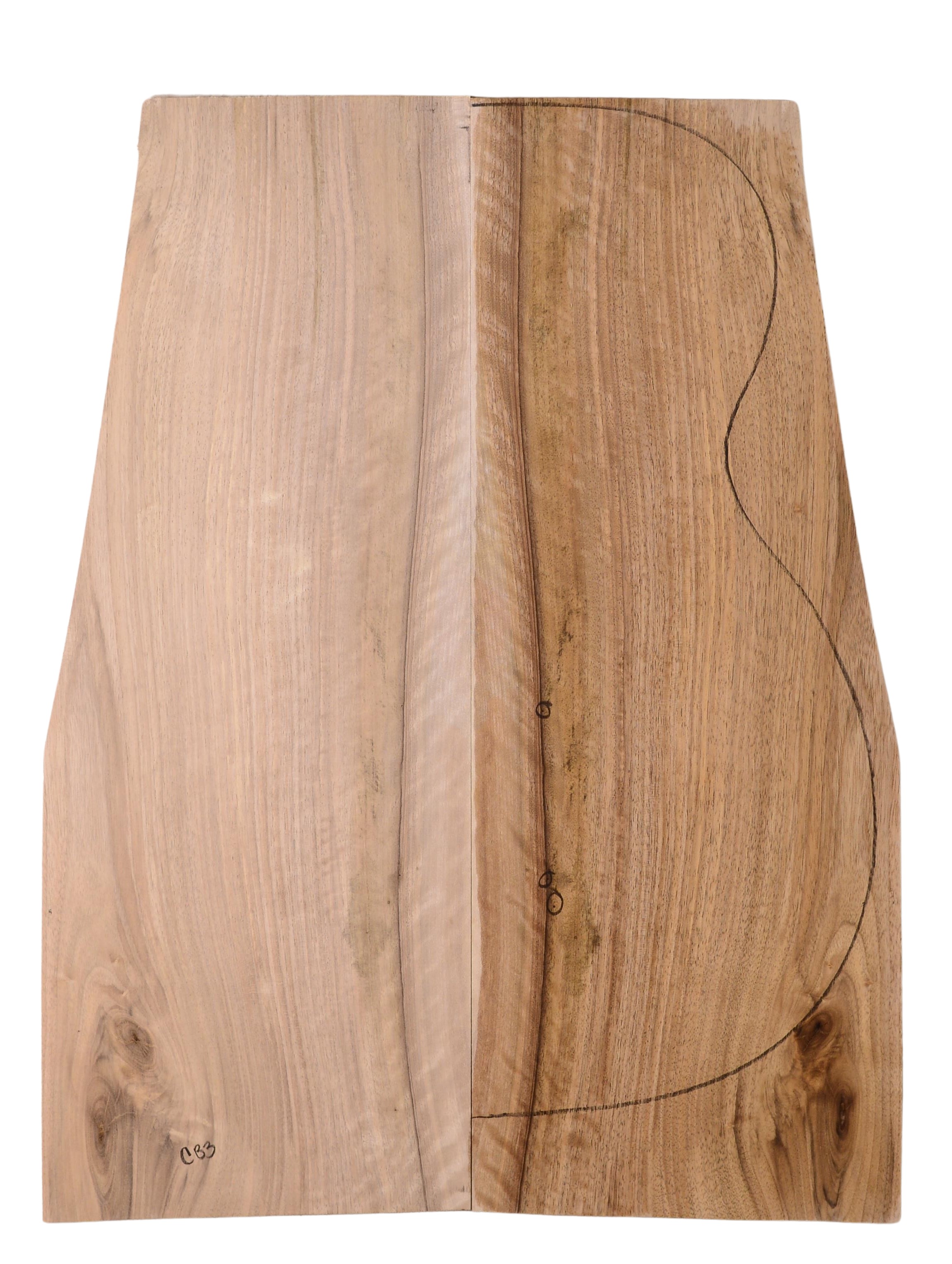 Walnut (English) GuitarBack2pcATC L3981-90.G.008