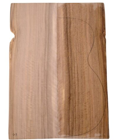 Walnut (English) GuitarBack2pcATC L3981-90.G.037
