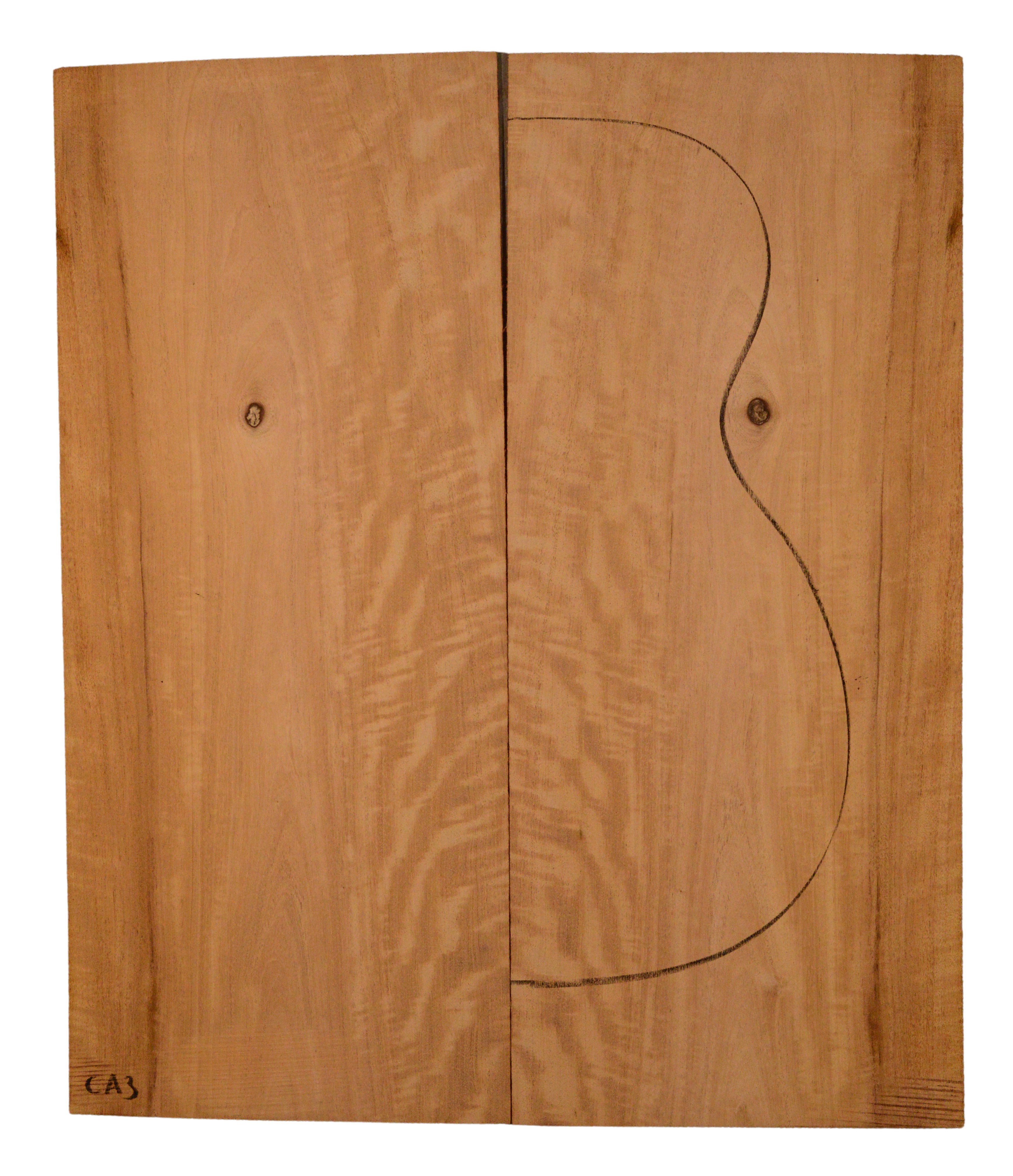 Mahogany (Genuine) GuitarBack2pcATC L437.GMAH4.099