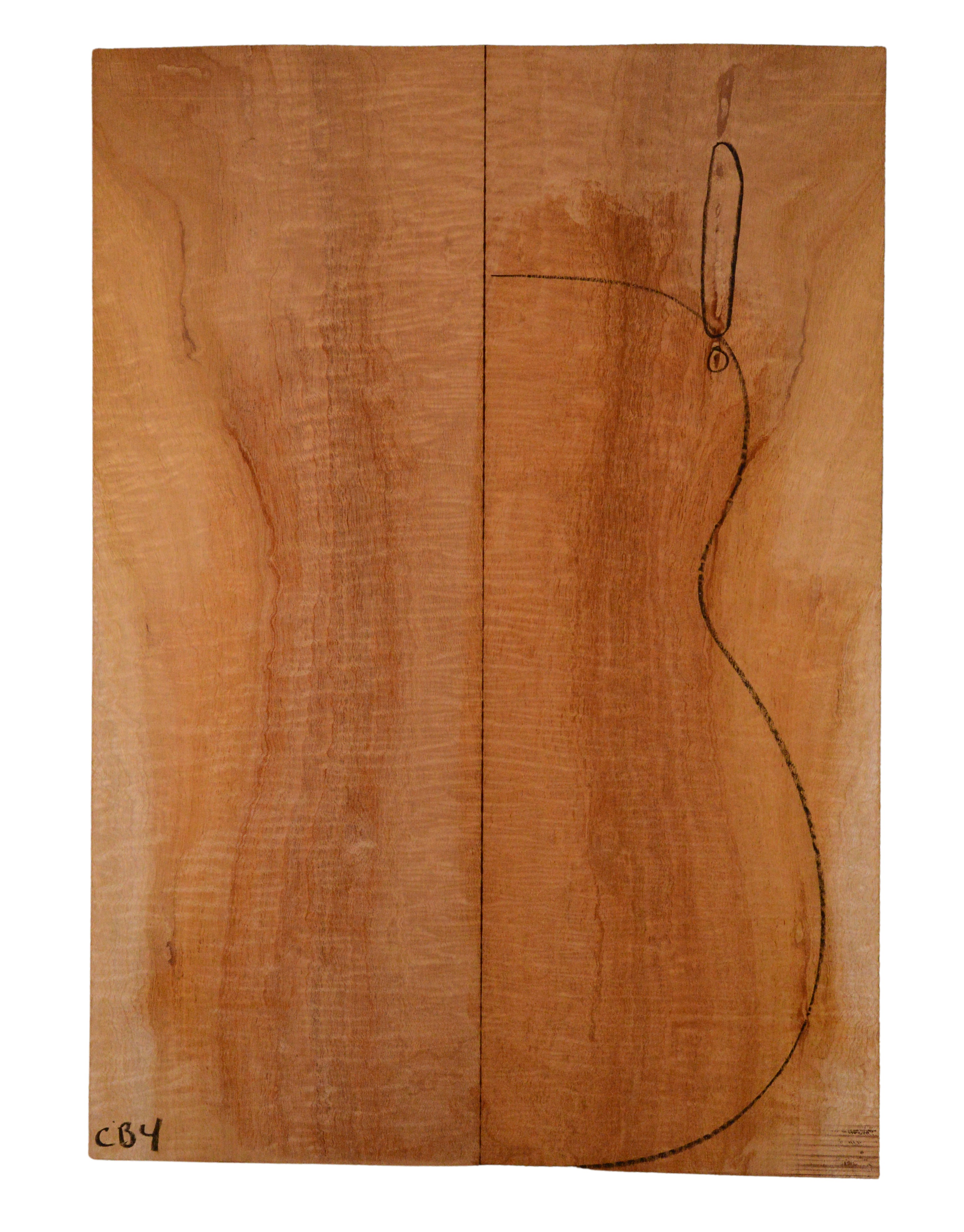 Mahogany (Genuine) GuitarBack2pcATC L437.GMAH4.151