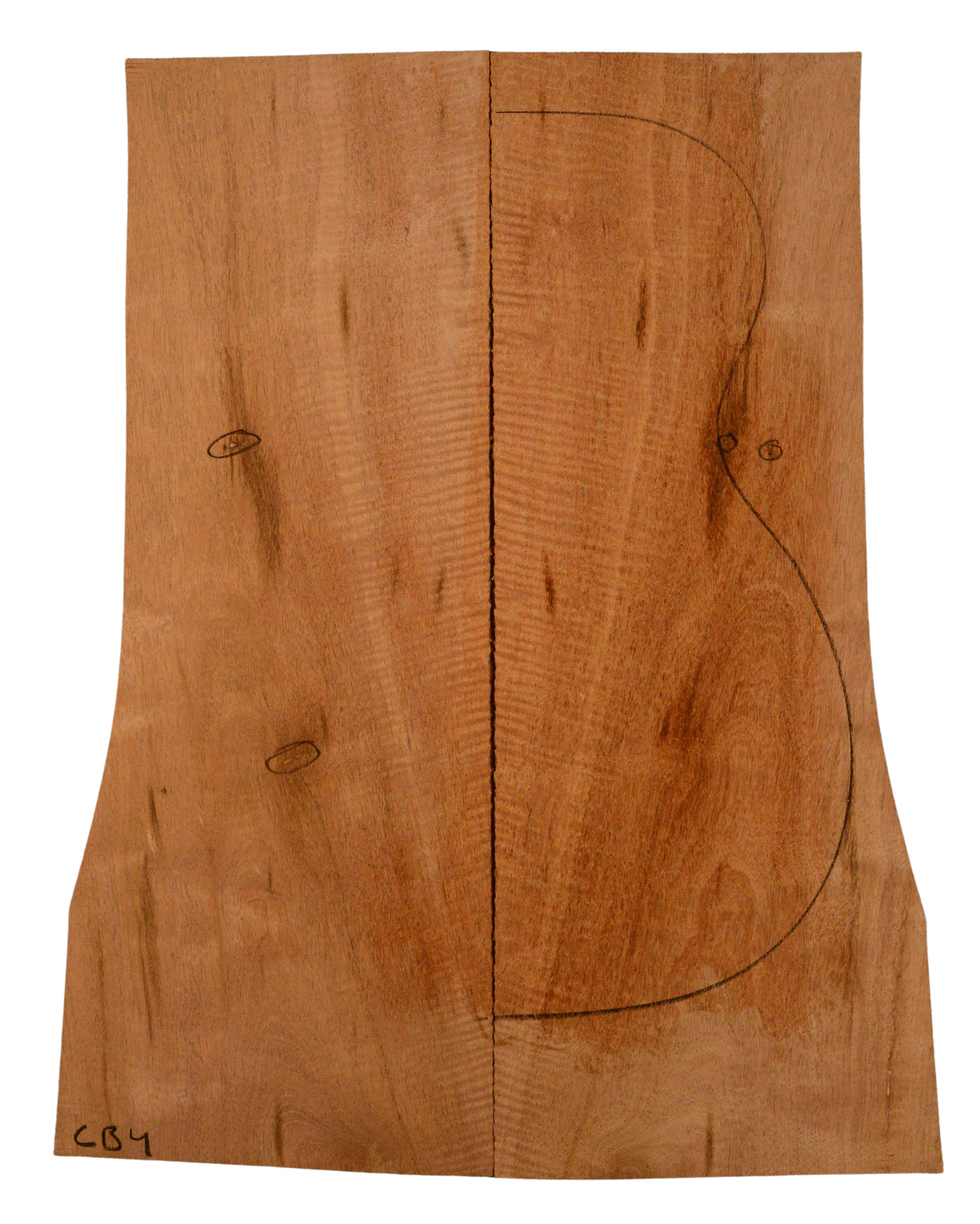 Mahogany (Genuine) GuitarBack2pcATC L437.GMAH4.152
