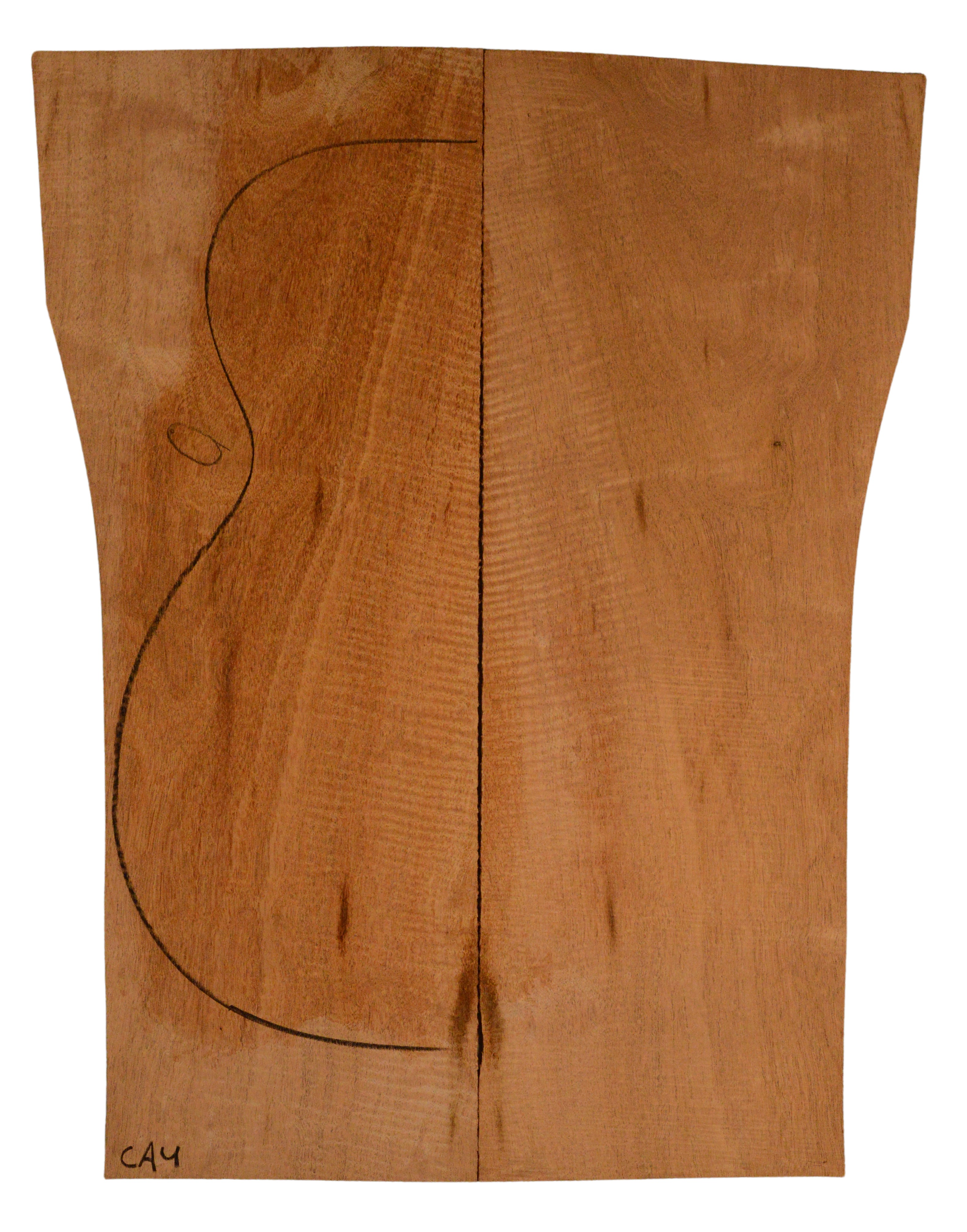 Mahogany (Genuine) GuitarBack2pcATC L437.GMAH4.153