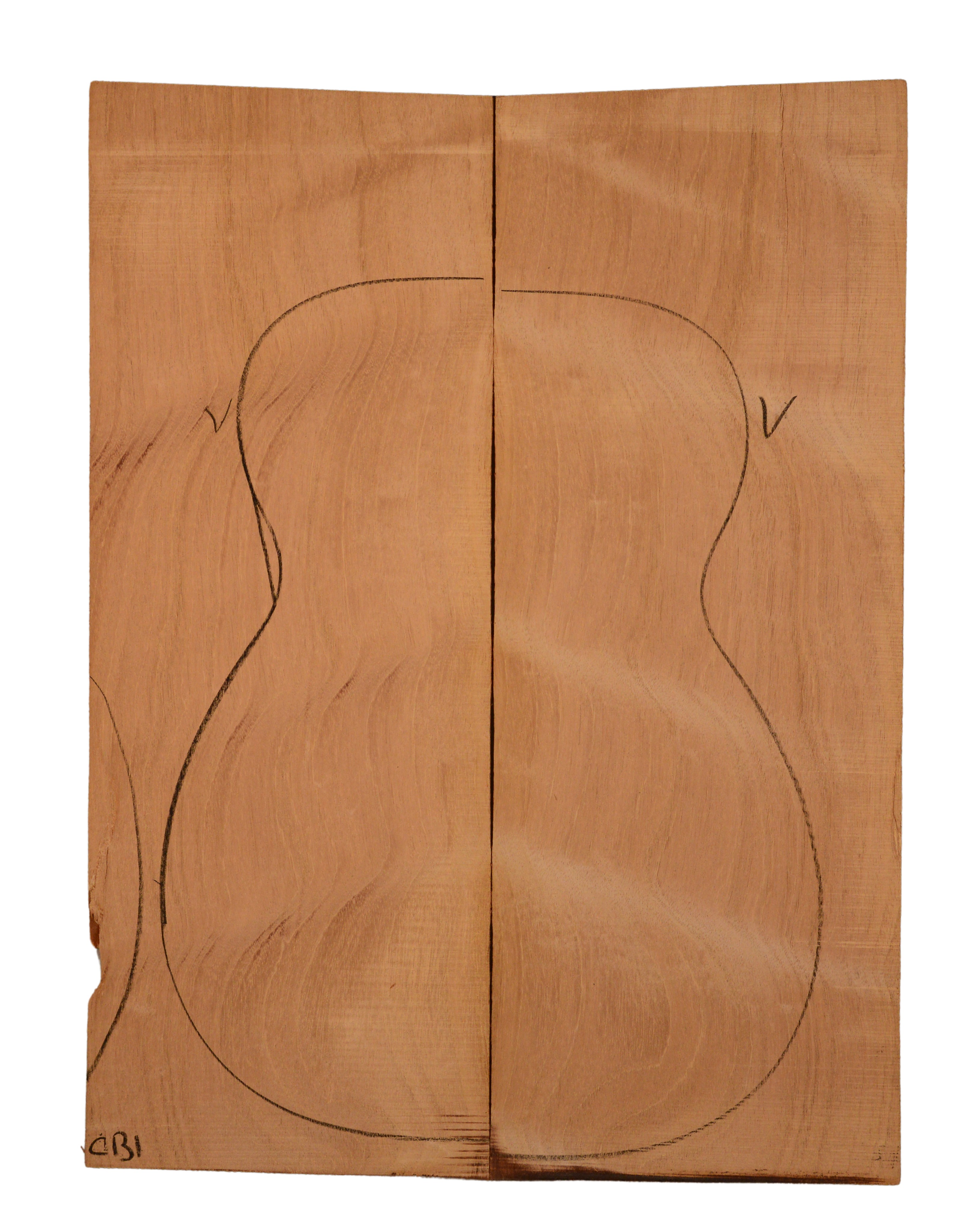 Mahogany (Genuine) GuitarBack2pcATC L438.GMAH3.231