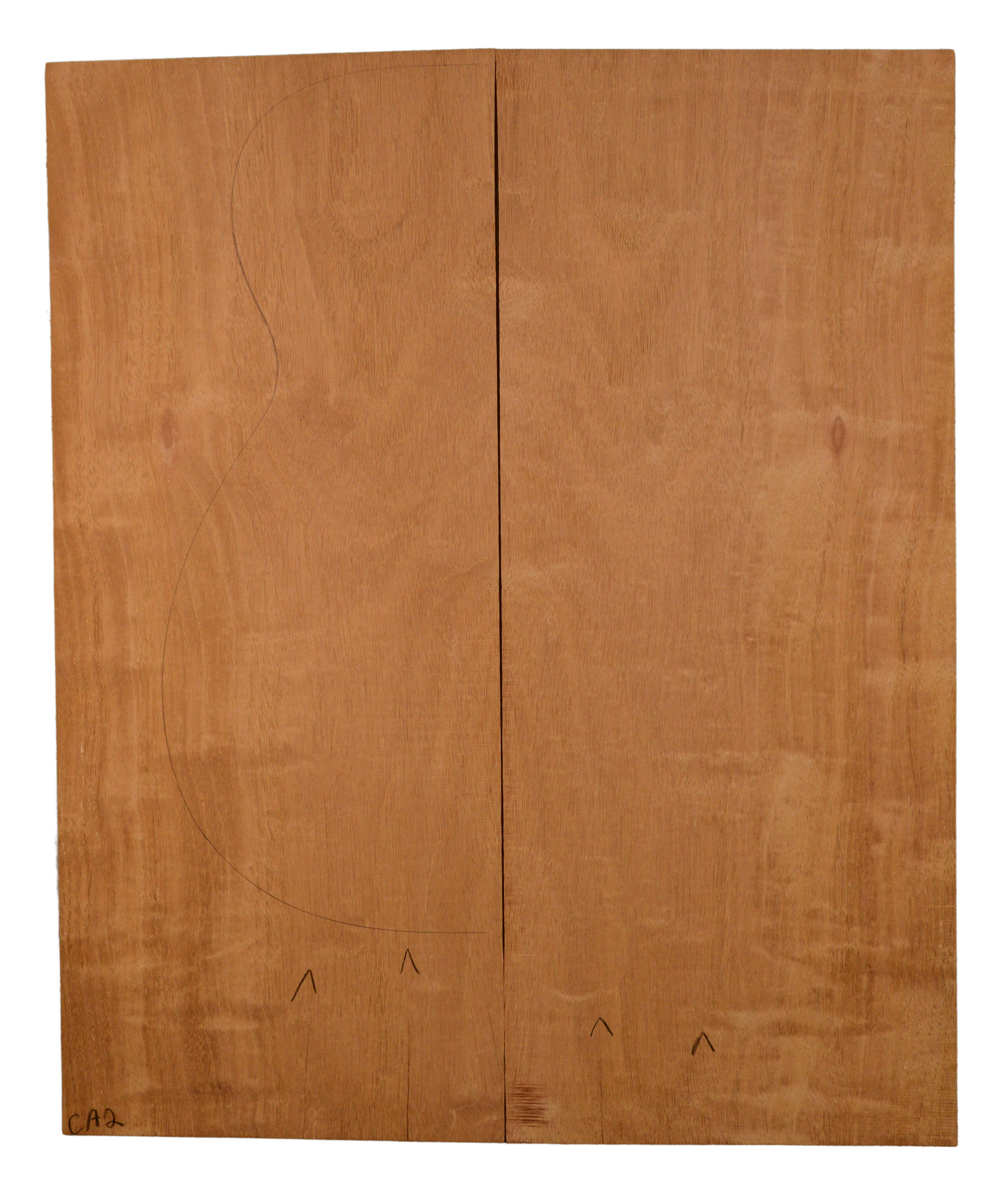 Mahogany (Genuine) GuitarBack2pcATC L438.GMAH3.392