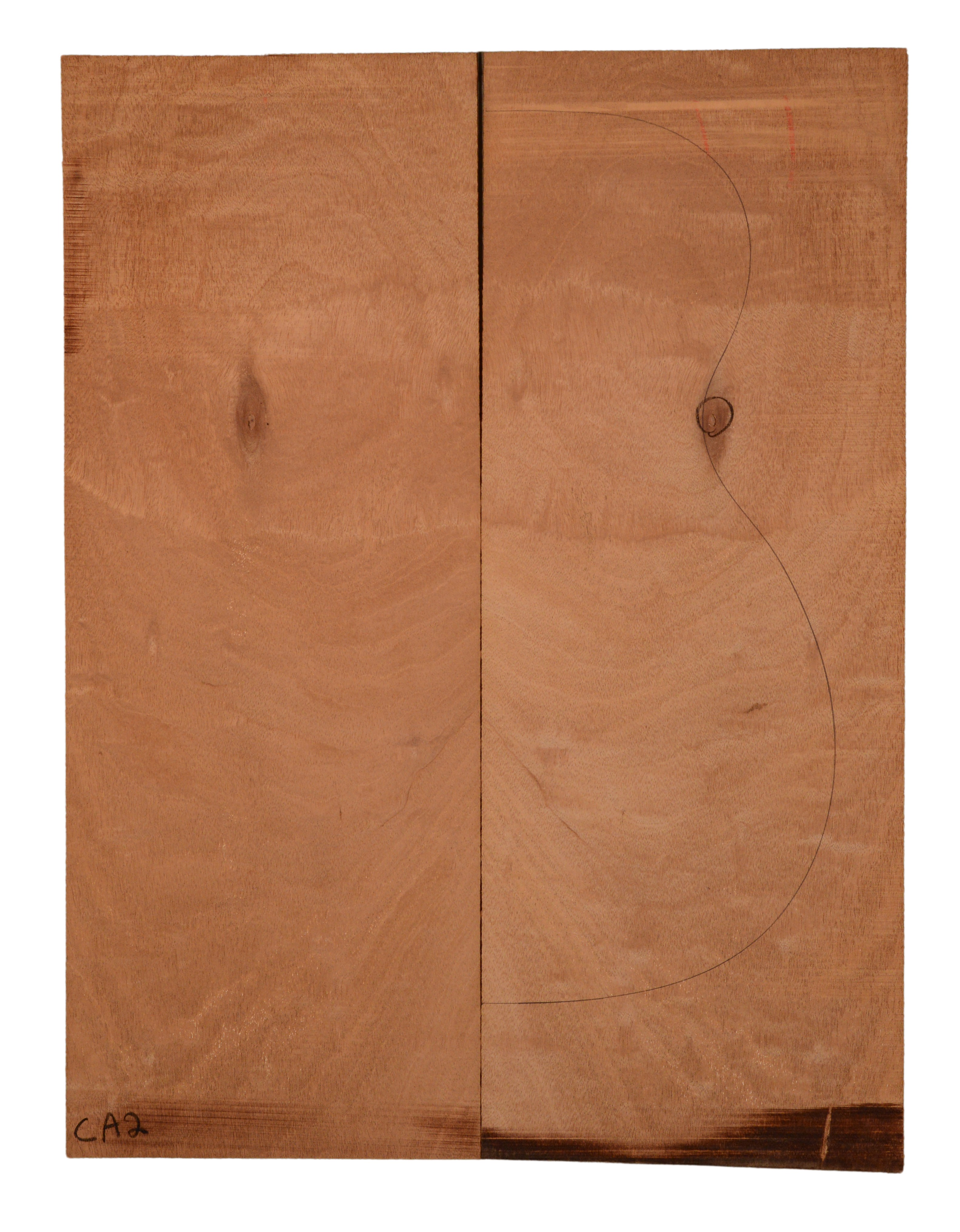 Mahogany (Genuine) GuitarBack2pcATC L438.GMAH3.394