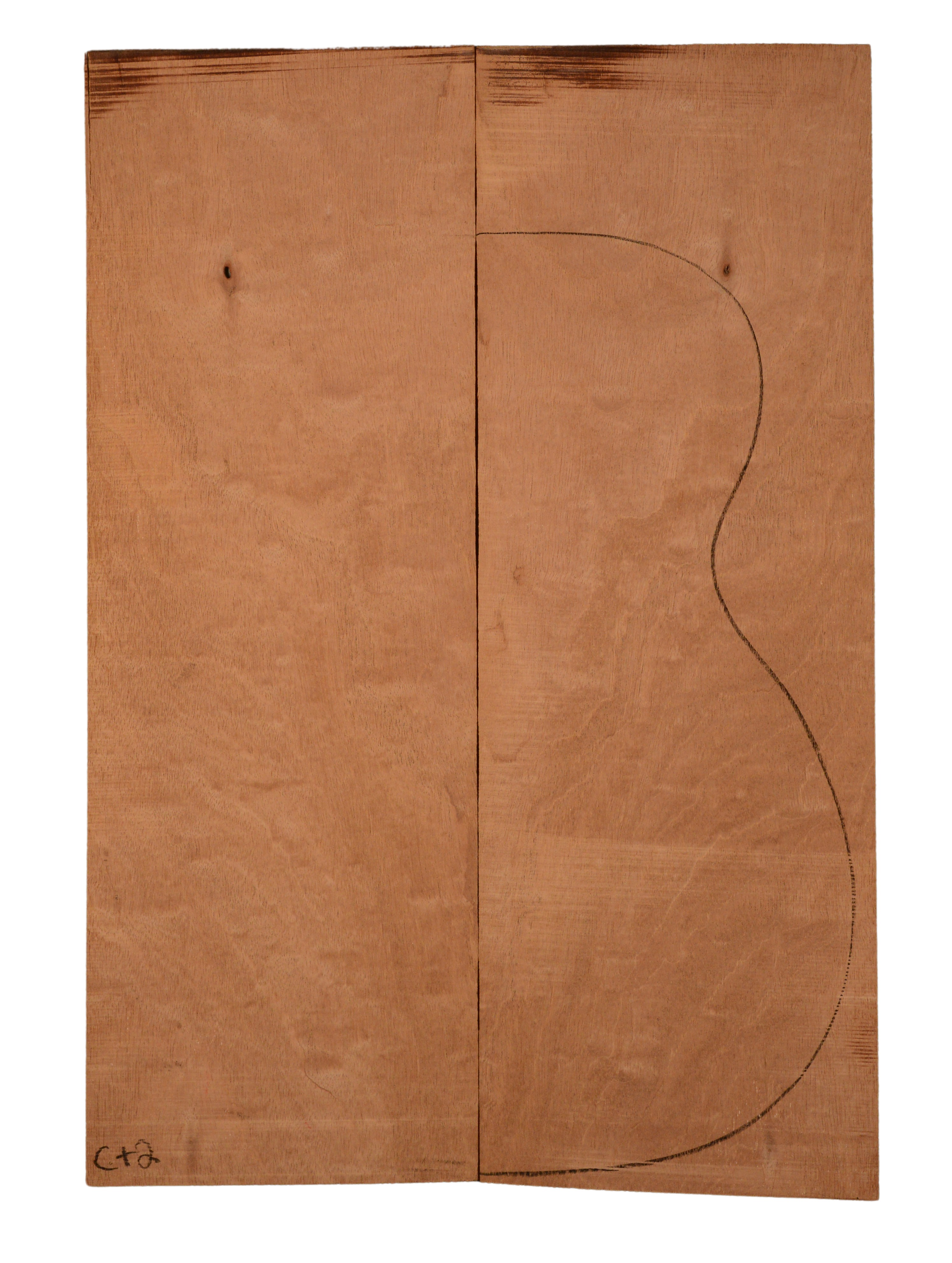Mahogany (Genuine) GuitarBack2pcATC L438.GMAH3.461
