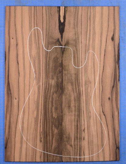 Ebony (Macassar) GuitarSolidBodyTopATC M1713.G.002