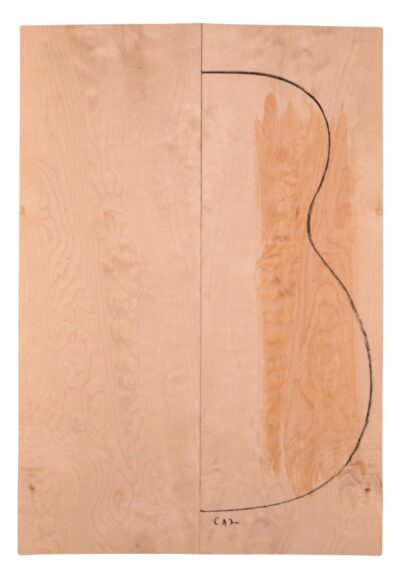 Maple (Soft) GuitarBack2pcATC M2840.G.005