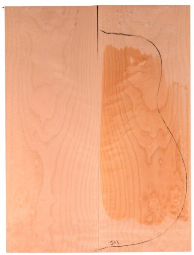 Maple (Big Leaf) GuitarBack2pcATC M2843.G.001