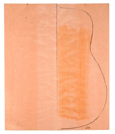 Maple (Big Leaf) GuitarBack2pcATC M2843.G.004