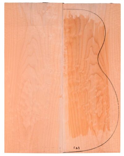 Maple (Big Leaf) GuitarBack2pcATC M2843.G.020