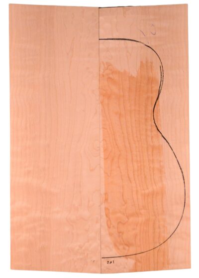Maple (Big Leaf) GuitarBack2pcATC M2843.G.023