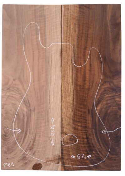 Walnut (Bastogne) GuitarSolidBodyTopATC M3317.G.001