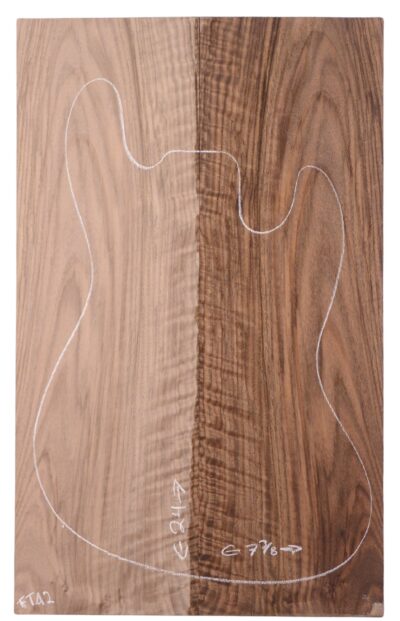Walnut (Bastogne) GuitarSolidBodyTopATC M3317.G.002