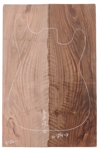 Walnut (Bastogne) GuitarSolidBodyTopATC M3317.G.004