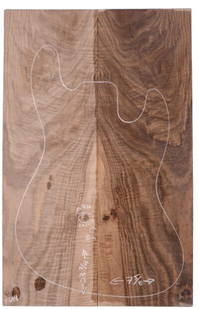 Walnut (Bastogne) GuitarSolidBodyTopATC M3317.G.010