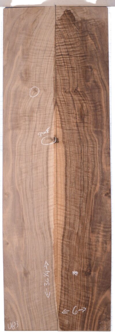 Walnut (Bastogne) GuitarSides2pcATC M3317.G.027