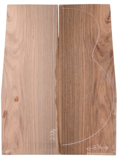 Walnut (Bastogne) GuitarBack2pcATC M3317.G.038