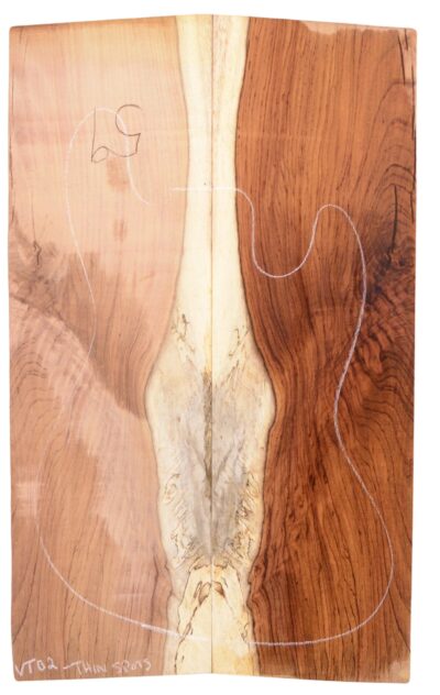Rosewood (Nicaraguan) GuitarSolidBodyTopATC NRWSB.G.074