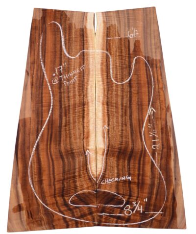 Koa GuitarSolidBodyTopATC RICKTREE.G.034