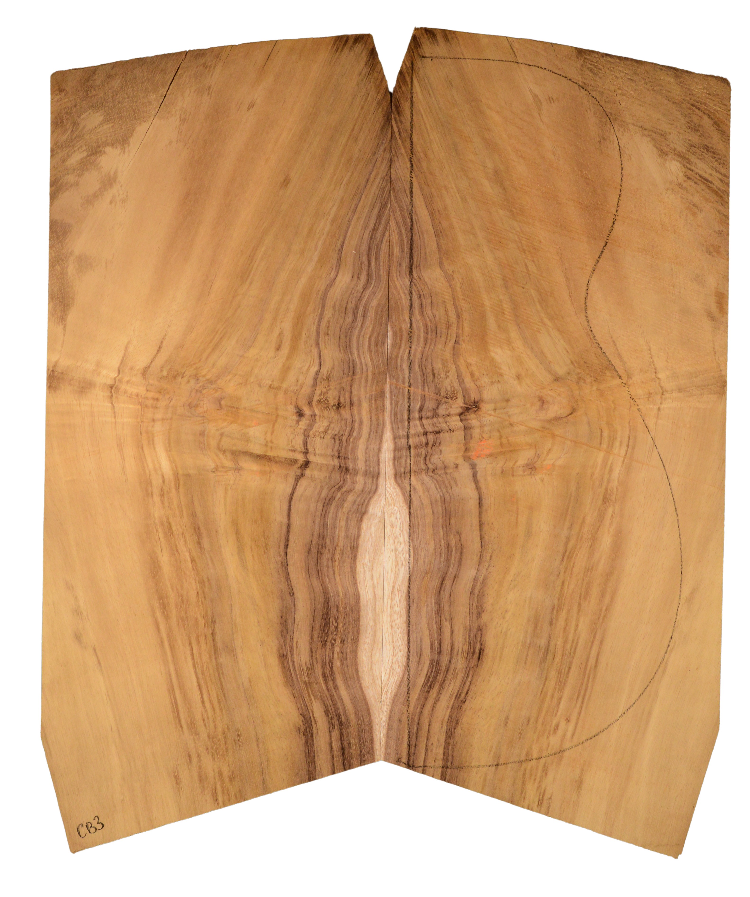 Koa GuitarBack2pcATC SKNAWP2.G.011
