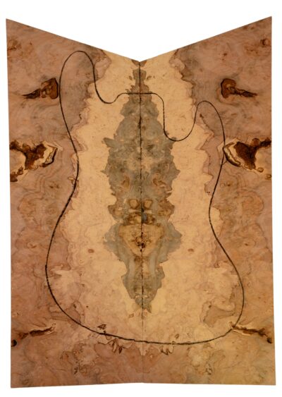 Maple (Big Leaf) GuitarSolidBodyTopATC SPLTBURL.G.006