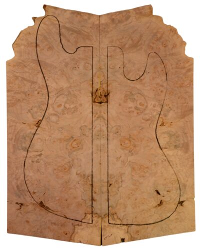 Maple (Big Leaf) GuitarSolidBodyTopATC SPLTBURL.G.020