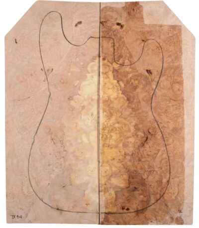 Maple (Big Leaf) GuitarSolidBodyTopATC SPLTBURL.G.036