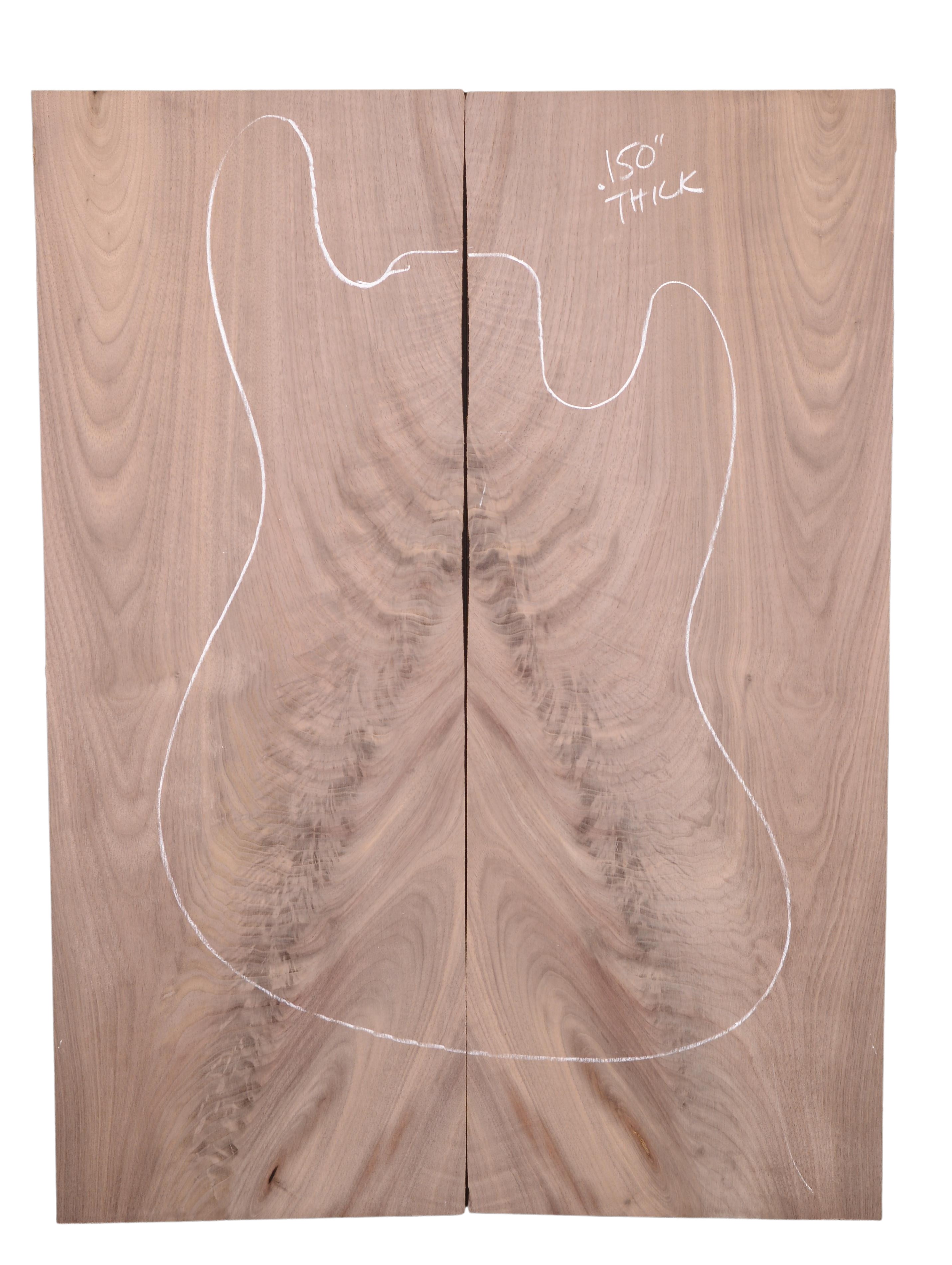 Walnut (Black) GuitarSolidBodyTopATC WALMX.G.010