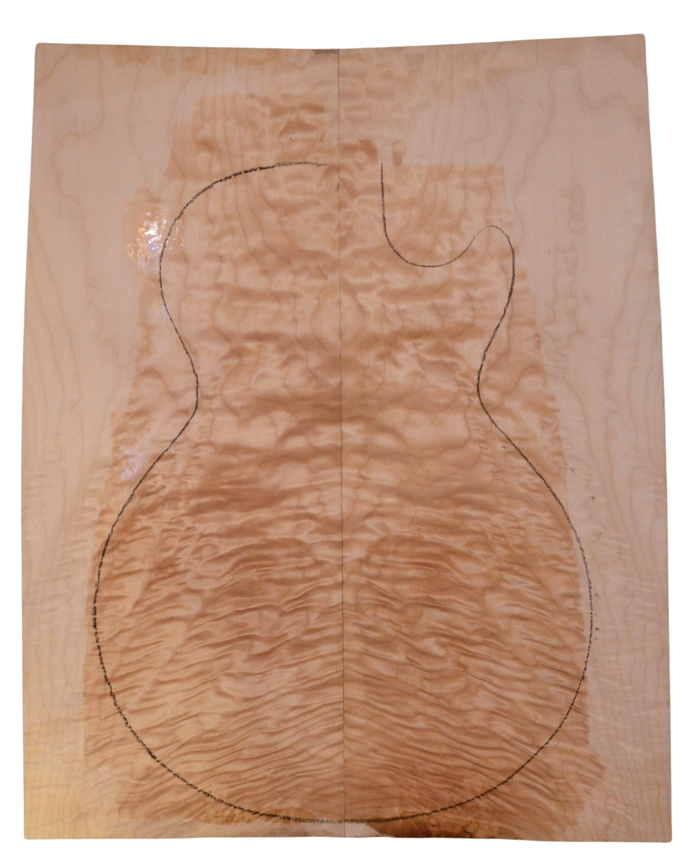 Maple (Big Leaf) GuitarSolidBodyTopATC 23965.G.034